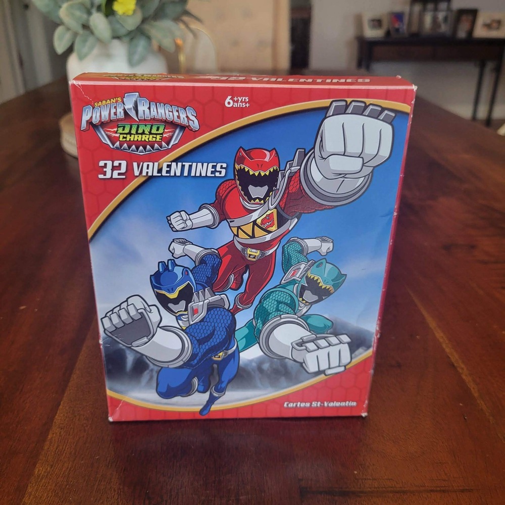 Power Rangers Dino Charge 32 Valentines Day Cards American Greetings 2014 New